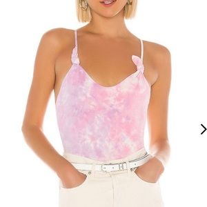 Lovers + Friends tie dye bodysuit.